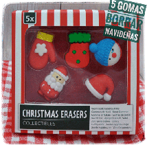Gomas de borrar navideñas GORROS
