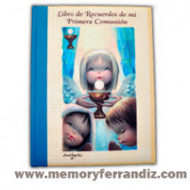 Libro de Recuerdos de mi Primera Comunión "Niños y Ángel con cáliz". OM.Ferrándiz