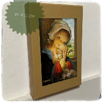 lienzo Virgen ventana
