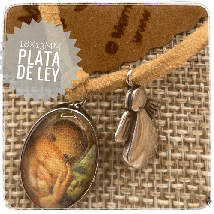 Medalla mini PLATA DE LEY -Virgen ventana- Memory Ferrándiz