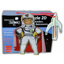 Puzzle 2D "Astronauta" + CUENTO troquelado y gadget