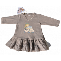 Vestido volante doble "Biscuter"-2 - 4 años-topo