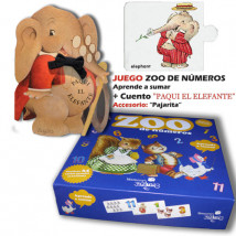 Juego de números. "Zoo de números" + CUENTO  "Paqui el Elefante".