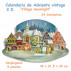 Calendario de Adviento vintage 3 D "Village Moonlight" 