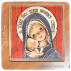 Tabla madera Virgen gótica